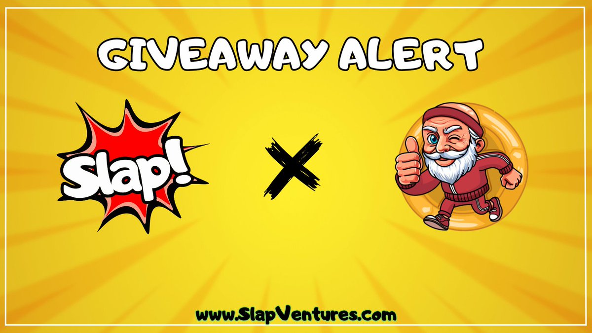 Giveaway ALERT 🚨
💥SLAP!  &amp;  $RUN 🏃‍♀️

We are thrilled to announce our epic collaboration with @RunTokenADA 
$RUN with us in our upcoming game and earn our token. You will be able to exchange $RUN for IRL prizes!!

🏆3 Winners 🏆

🥇 20 ADA,  50k $SLAP , 25k $RUN
🥈 30k $SLAP,