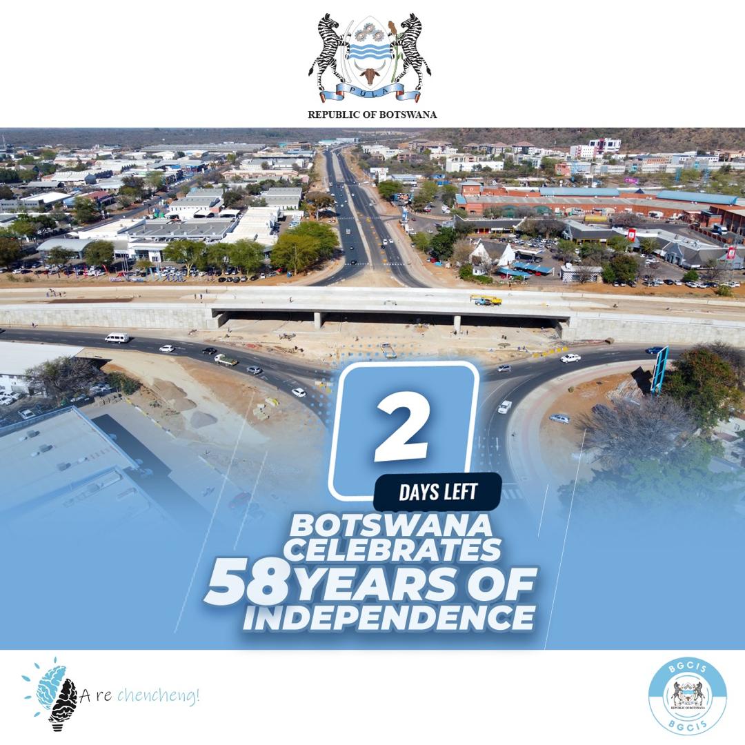 BOTSWANA CELEBRATES 58 YEARS OF INDEPENDENCE

#bw58 
#independenceanniversary