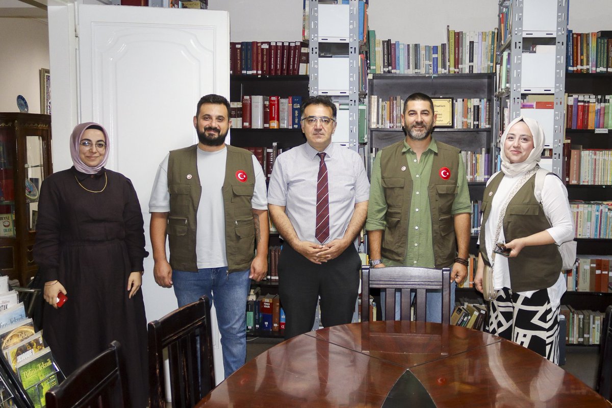 Gazze’deki insani yardım çalışmaları için Mısır’da bulunun STK yetkilileri Enstitümüzü ziyaret etti.