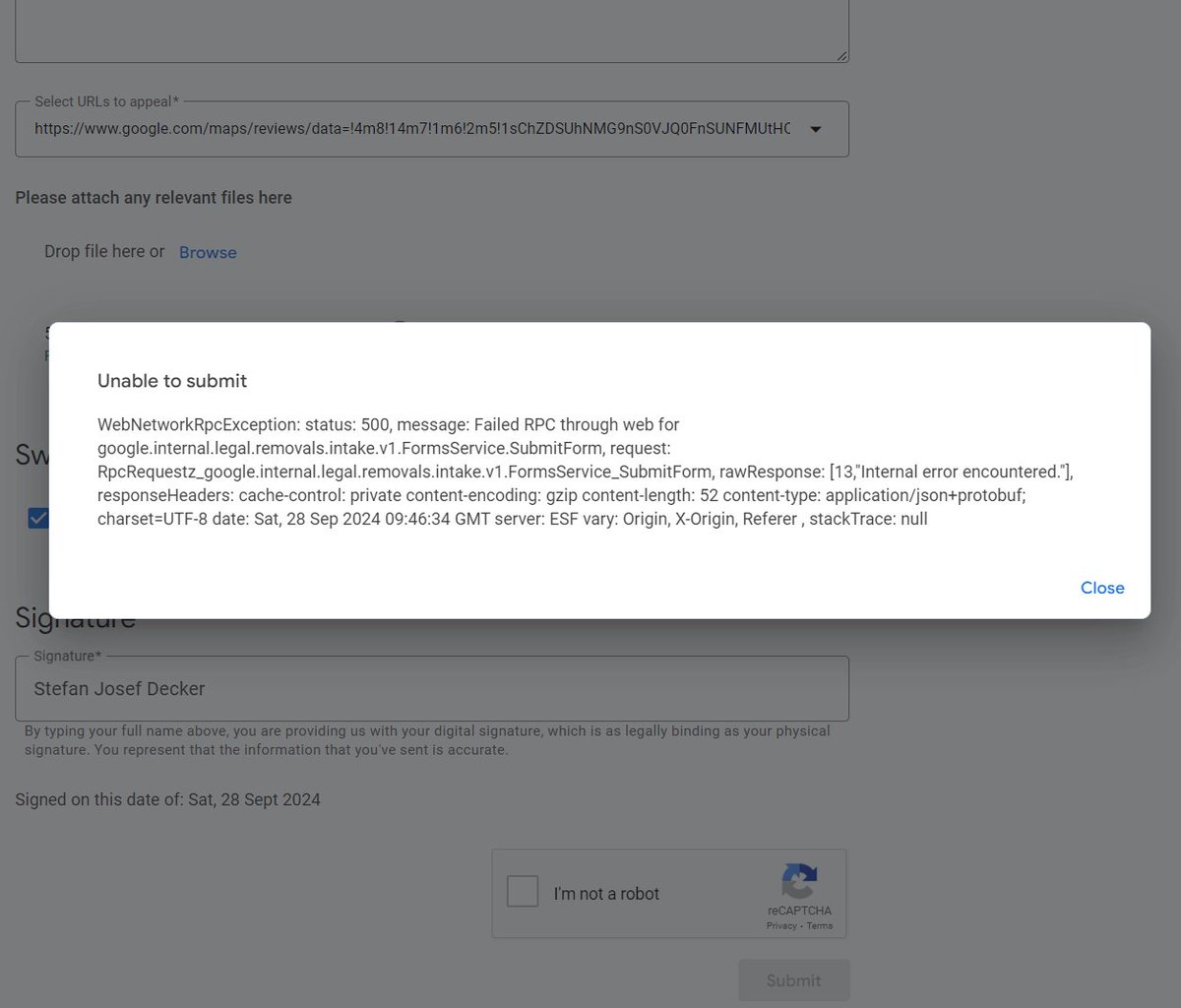 Hey <a href="/Google/">Google</a>, looks like you have an internal server error.
