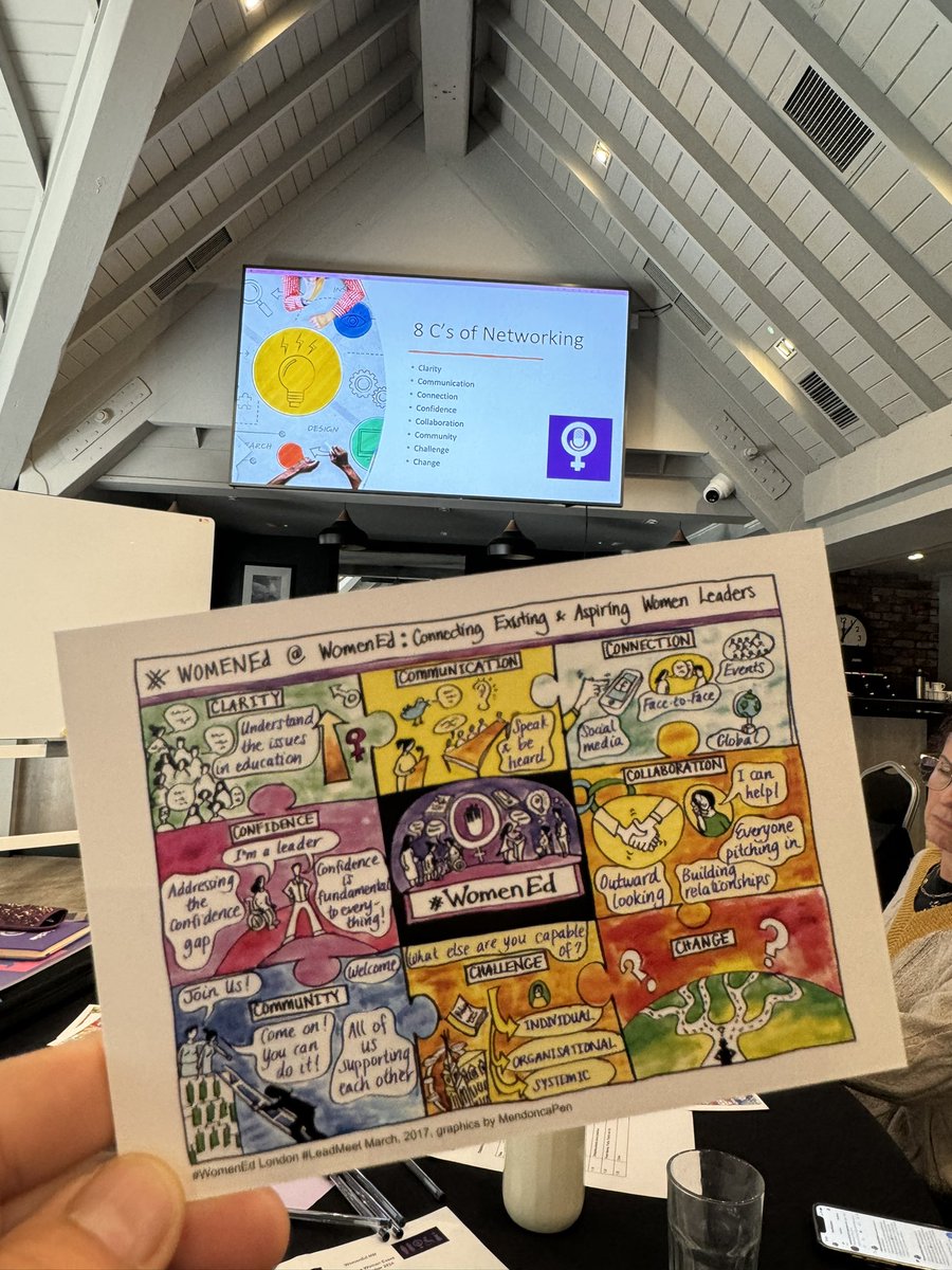Patrick Ottley-O'Connor (@ottleyoconnor) on Twitter photo <a href="/NSRiazat/">Dr Nasima Riazat</a> talks us through the reasoning behind her chapter ‘Networking’ in the new WomenEd book ‘Disruptive Women’ 🙌👏
…based on the <a href="/WomenEd/">WomenEd 10%Braver #DisruptiveWomen</a> 8Cs
Image by <a href="/MendoncaPen/">Dr Pen Mendonca</a> 💜
#WomenEd #DisruptiveWomen #HeForShe <a href="/NSRiazat/">Dr Nasima Riazat</a> talks us through the reasoning behind her chapter ‘Networking’ in the new WomenEd book ‘Disruptive Women’ 🙌👏
…based on the <a href="/WomenEd/">WomenEd 10%Braver #DisruptiveWomen</a> 8Cs
Image by <a href="/MendoncaPen/">Dr Pen Mendonca</a> 💜
#WomenEd #DisruptiveWomen #HeForShe
