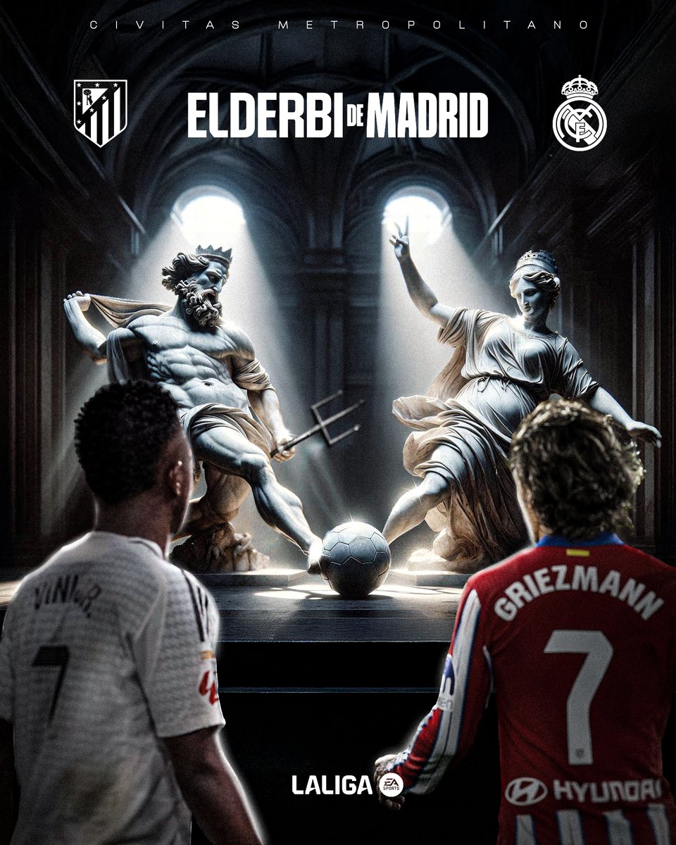 LaLiga's tweet image. Hoy NO ES UN DÍA CUALQUIERA en Madrid... 🌟

❤🤍 @Atleti 🆚 @realmadrid 🤍🤍

#LALIGAEASPORTS | #ELDERBIDEMADRID