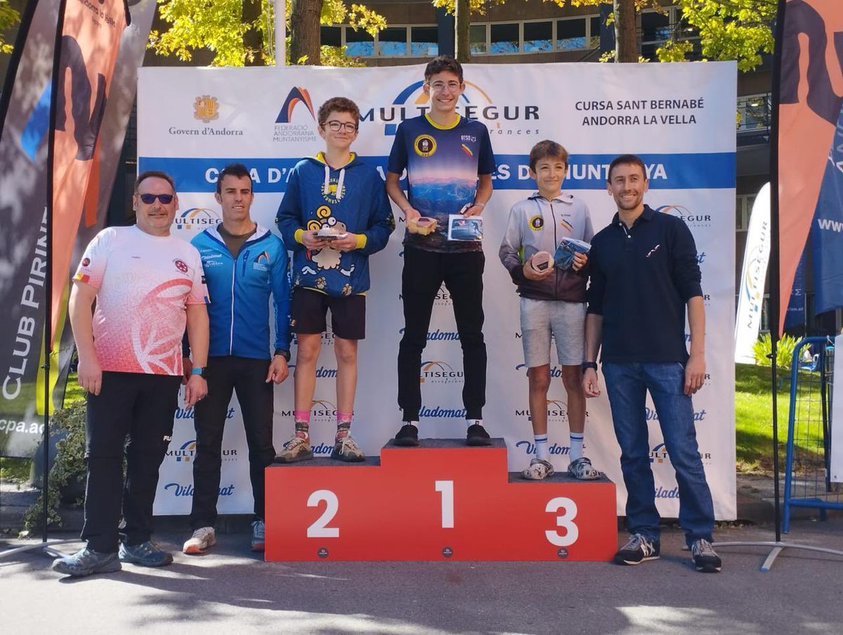 FAMuntanyisme's tweet photo. La Cursa de Sant Bernabé aplega més d’un centenar de participants
Samu Ponce i Laura Orgué guanyen la distància llarga.
Thomas Pereiro i Elsa Pintado ho fan a la curta.
👉🏻 La cursa ha puntuat per la Copa d’Andorra.
#fam #santbernabe #morabanc #viladomat #multisegur https://t.co/S11wNPVTWs