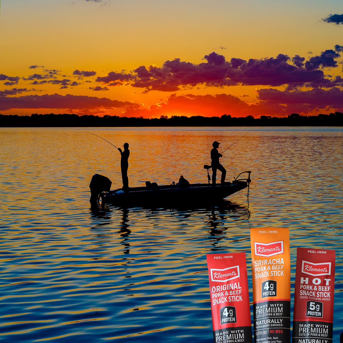 It's National Hunting and Fishing Day (NHF Day). Be sure to hit the great outdoors with Klement's snack sticks. Great on the go, and made with the best cuts of pork and beef, these guys are the perfect outdoor companions. #Hunting #Fishing #UpNorth #Lakelife #LakeCountry