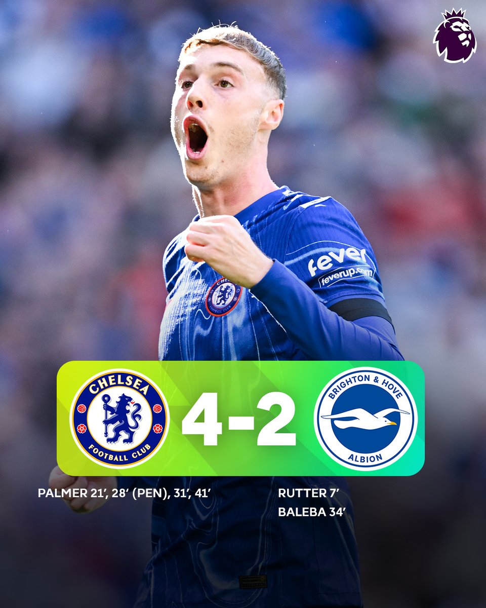 FOUR goals for <a href="/ChelseaFC/">Chelsea FC</a>'s Cole Palmer. What more can we say? 🔵

#CHEBHA