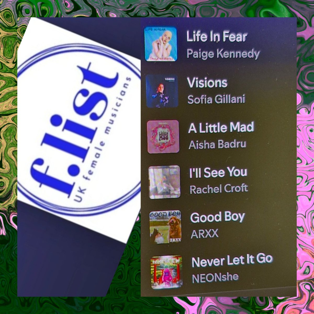 Hel Rowell (@helsmedia) on Twitter photo <a href="/theflistmusic/">The F-List for Music</a> Featured Artists Playlist September update part b! Here are some more amazing tracks for you! Listen now!
.
open.spotify.com/playlist/6aphB…
.
#newmusic #femalemusicians #genderdiverse #musicians #music #pop #tracks #flist <a href="/theflistmusic/">The F-List for Music</a> Featured Artists Playlist September update part b! Here are some more amazing tracks for you! Listen now!
.
open.spotify.com/playlist/6aphB…
.
#newmusic #femalemusicians #genderdiverse #musicians #music #pop #tracks #flist