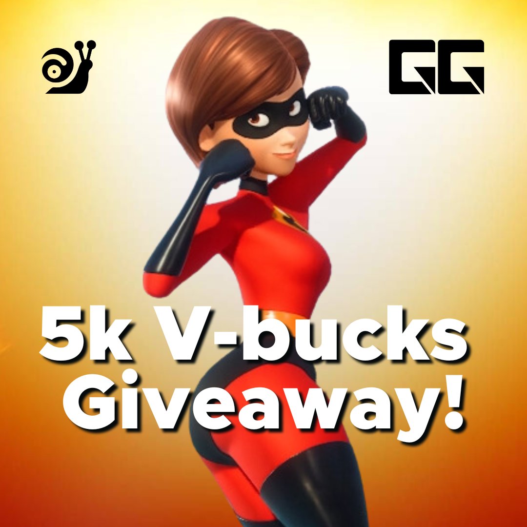 SnailFortnite's tweet image. I am hosting a 5000 V-Buck Giveaway with @GoodGamers!  

To celebrate the new Incredibles skins, enter to win one of five 1,000 V-Buck cards by:   

- Follow @GoodGamers
- Follow @SnailFortnite
- Retweet this post    

Good luck! Winners will be drawn randomly tomorrow💖