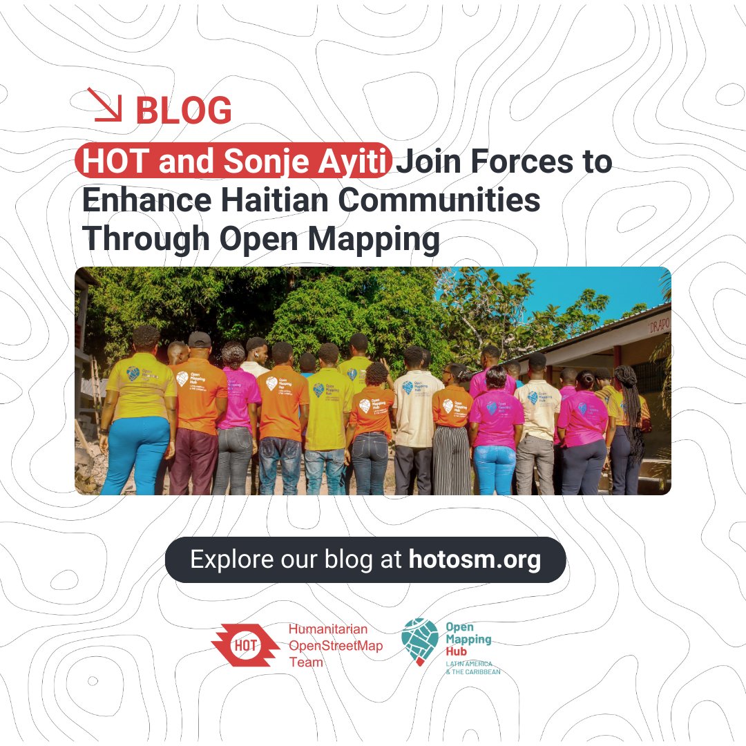 LAC Hub - HOT 🌎 (@maphublac) on Twitter photo The LAC Hub & <a href="/Sonjeayiti_sao/">Sonje Ayiti Organization</a> are enhancing Haitian communities by teaching students essential open mapping skills!
This initiative boosts disaster management, strengthens resilience, & cultivates the next generation of mappers in Haiti. 🗺️đź‡đź‡ą
Learn more: bit.ly/4elVeqC The LAC Hub & <a href="/Sonjeayiti_sao/">Sonje Ayiti Organization</a> are enhancing Haitian communities by teaching students essential open mapping skills!
This initiative boosts disaster management, strengthens resilience, & cultivates the next generation of mappers in Haiti. 🗺️đź‡đź‡ą
Learn more: bit.ly/4elVeqC
