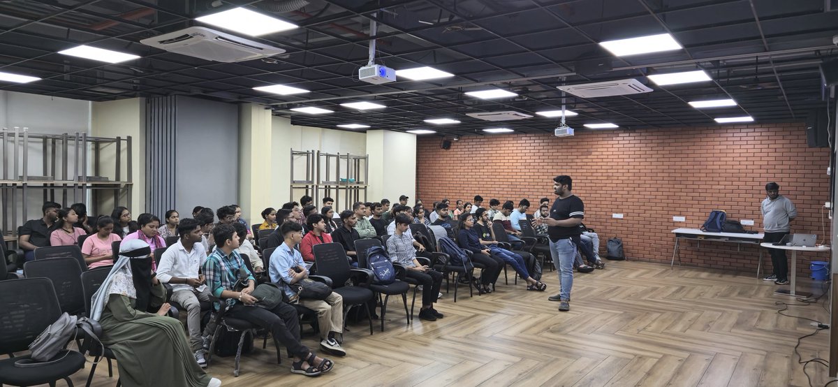 Tanmay_2k5's tweet photo. 💻🚀A huge thank you to both speakers for sharing their knowledge and tips! Excited to apply these to my next project.🙌 #NoCode #Flutter #APIDevelopment #TechRevolution #AppDev #RemoteConfig #Innovation https://t.co/hOGe5NW22s