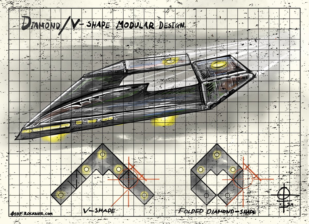 olof_rockner's tweet photo. Here’s an alternative look at the V-shaped craft from the Phoenix Lights, with a modular design where the wings fold to create a diamond-shaped outline. Potentially aligning more closely with some of the witness testimonies. 🛸✨
#DiamondCraft #ufotwitter #uaptwitter #PhoenixLights #UFO #UFOs #VShapedCraft #UAP #UFOart #uapartclub #ufoartclub #UFOx #UAPx
https://t.co/OazDQWMZyh
What do you think of this version? @ChilliFowler @ChrisMattar @MikkelSchouPet1 @plato1867