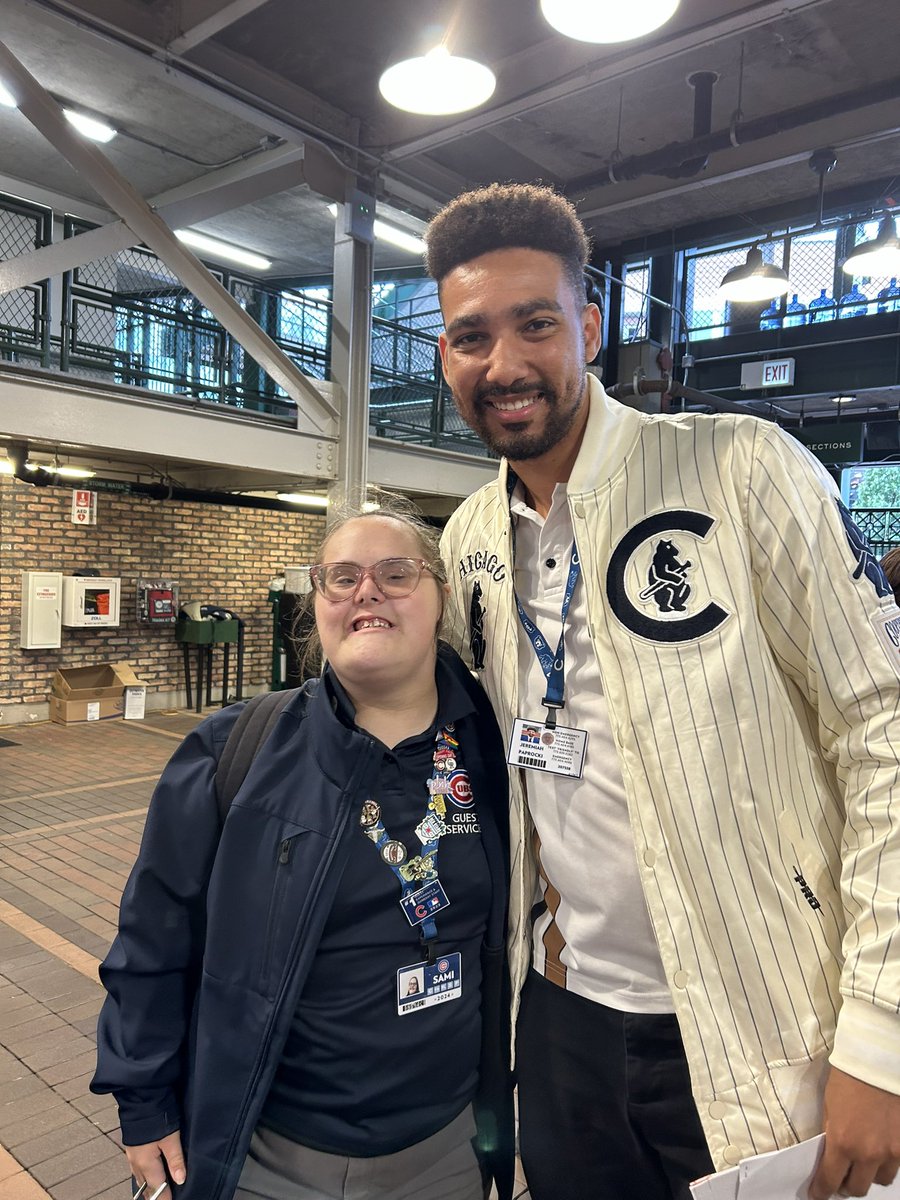 Deb Mirabelli, BSD100 (@mirabellideb) on Twitter photo We ran into the Cubs ballpark announcer, Jeremiah, today and he took a picture with Sami. Super friendly guy. #GoCubsGo <a href="/Morton201/">Morton 201</a> <a href="/BerwynSouth100/">Berwyn South District 100</a> <a href="/HeritageD100/">HeritageMiddleSchool</a> We ran into the Cubs ballpark announcer, Jeremiah, today and he took a picture with Sami. Super friendly guy. #GoCubsGo <a href="/Morton201/">Morton 201</a> <a href="/BerwynSouth100/">Berwyn South District 100</a> <a href="/HeritageD100/">HeritageMiddleSchool</a>