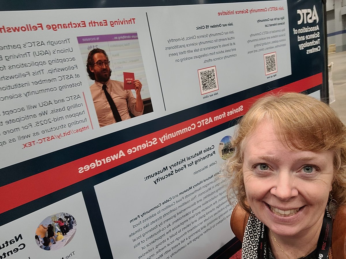 missbritt543's tweet image. @ThrivingEarth and ASTC in the wild at #astc2024! Catch our session at 1:30 on Community Science and Civic Engagement.