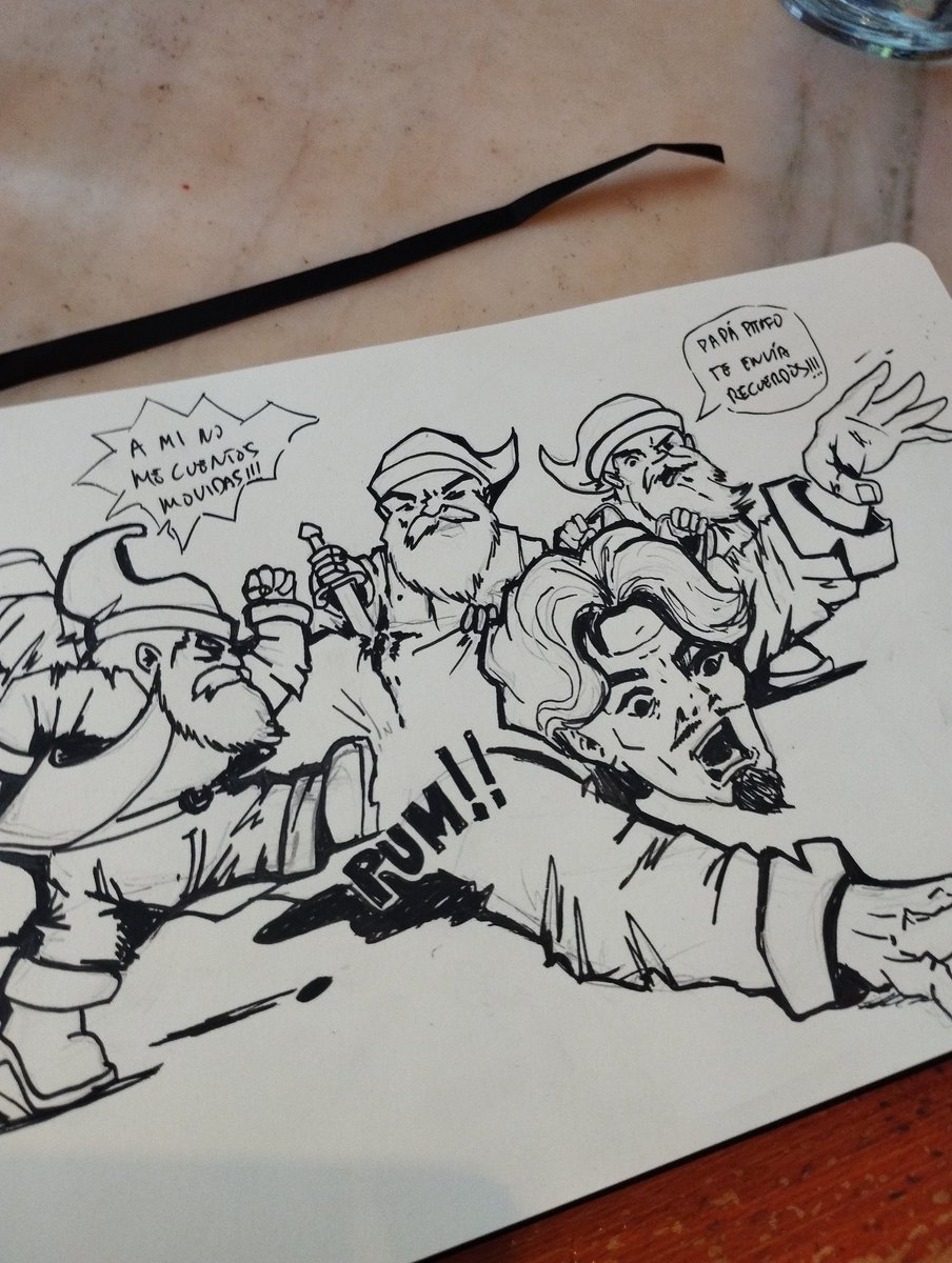 Aquí con un poco más de tinta... <a href="/JaviertPrado/">Javier Prado Coronel</a> no sabía que los Gnomos eran tan chungos. Gracias por inspirarnos!!!