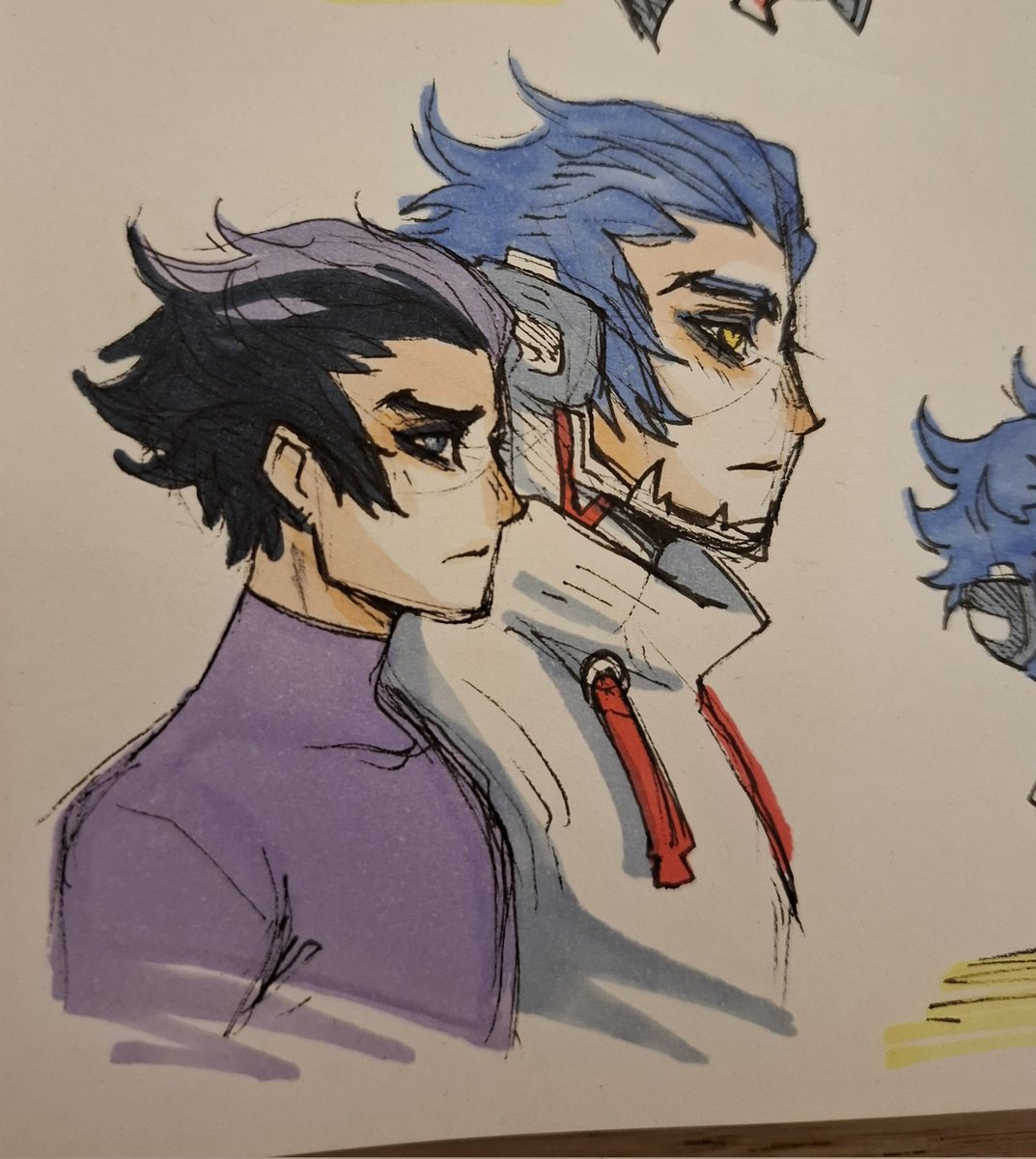 KorvoGrim's tweet photo. Casual Proto-Fiend brothers ☺️
#smtvv #atlusfaithful #aoshu #真VV #アオ主 #nahobino https://t.co/tQYOUEOTaz