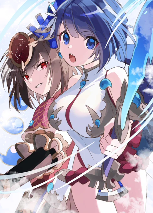 ムスビちゃんとミナカヌシさん(遅刻) #パズドラワンドロ 