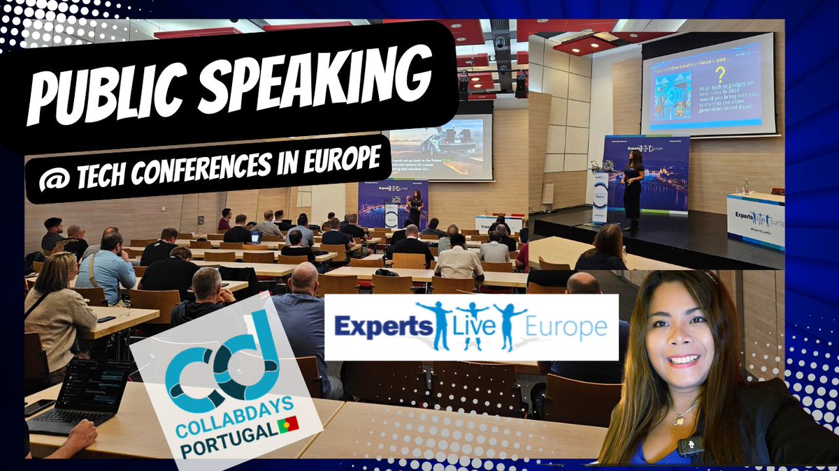 Yesterday, had this video blog, 🎥 youtu.be/kkB2CRtdggE I shared my experience delivering 3 talks in 2 countries in 5 days!
Portugal for #CollabDaysPortugal and Hungary for #ExpertsLiveEU 2024 in Budapest.  

- 🎙️Developing with Azure Container Apps and Serverless