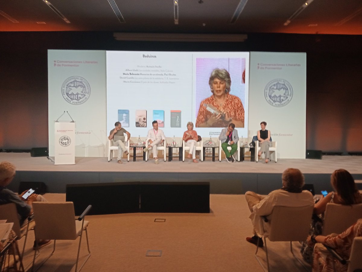 La escritora Maria Belmonte habla de 'Las memorias de un nómada' de Paul Bowles
quién con 19 años tiro una moneda o se quitaba la vida o si salía cruz se convertía en un nómada" En las #ConversacionesFormentor 2024 #Marrakech