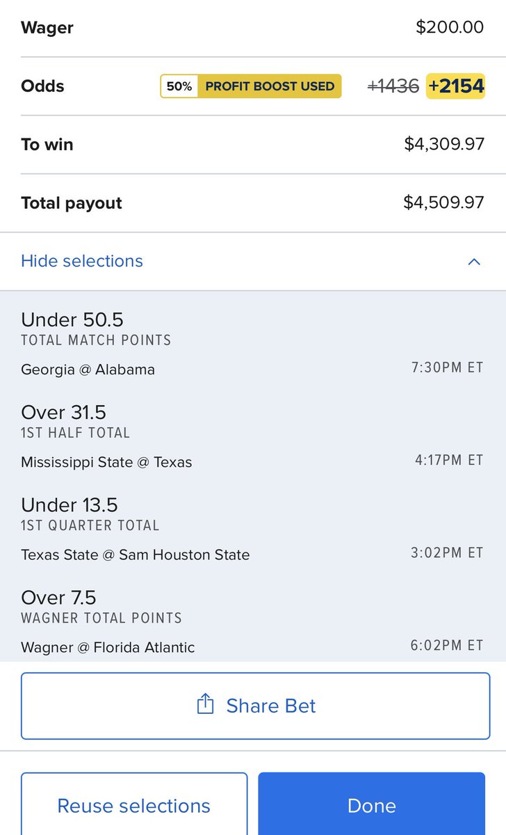 TheArbFather's tweet image. 🚨NCAAF Saturday GIVEAWAY🚨

IF this Parlay hits I’ll give $100 to 5 people who do the following 👇

1. RT this Tweet ✅
2. Follow me 🙌🏼
3. Follow @OddsJam 

Each Leg in this Parlay is +EV on its own. Parlays compound +EV or -EV plays.. all plays found on @OddsJam software 📊

We…