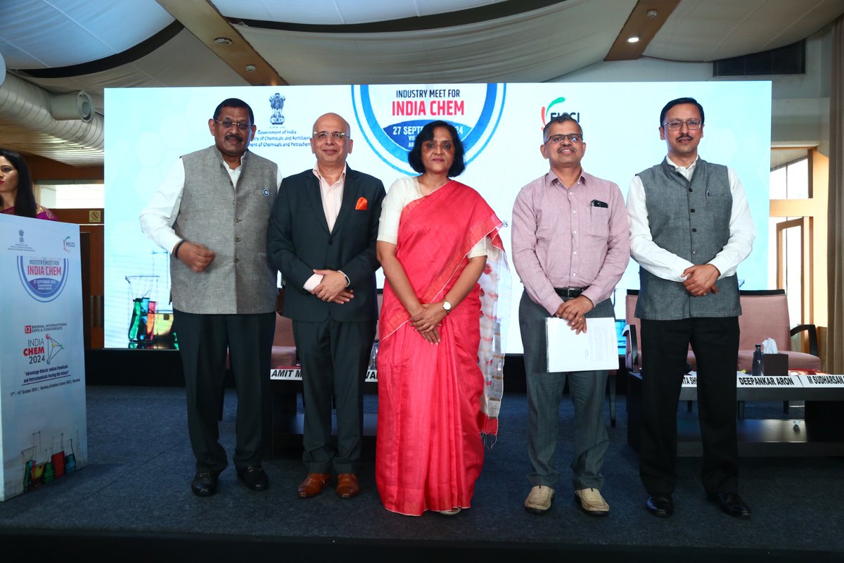 dcpcindia's tweet photo. @sribharatm Shri Sribharat Mathukumilli, Hon'ble Member of Parliament Lok Sabha, Visakhapatnam presided over #IndiaChem2024 trade promotional event at Visakhapatnam in presence of Smt. Nivedita Shukla Verma, Secretary, Dept. of Chemicals &amp; Petrochemicals on 27th September 2024 https://t.co/br2jBloMBn