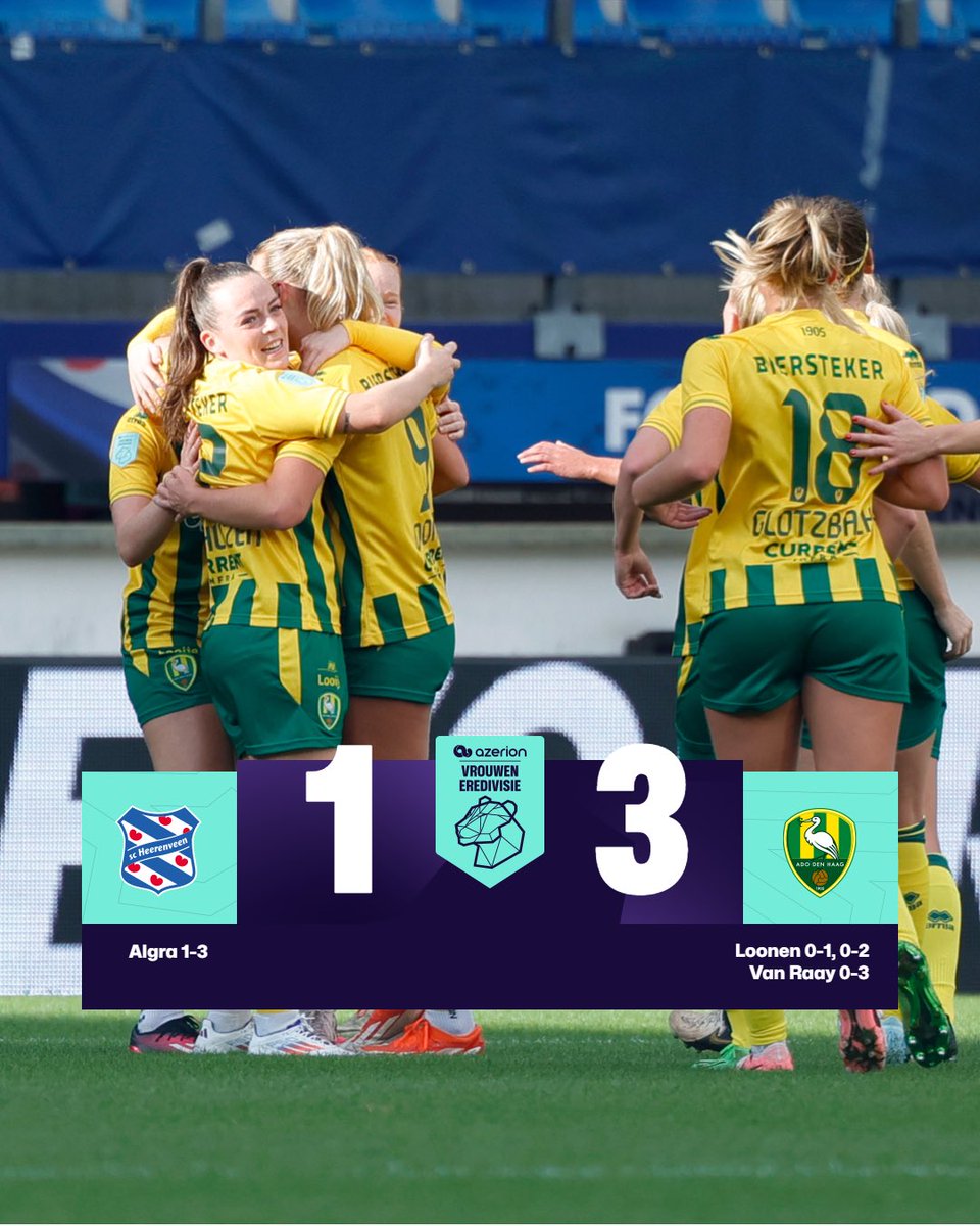 VrEredivisie's tweet photo. @ADODHVrouwen maakt het verschil in een ijzersterke eerste helft 💥
#HEEADO #AzerionVrouwenEredivisie https://t.co/tnkwmoT6uc