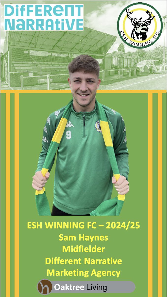 EWFC1913's tweet photo. Today's man of the match for Esh Winning FC @EWFC1913 is Sam Haynes 🙂 https://t.co/rohwhAjEne