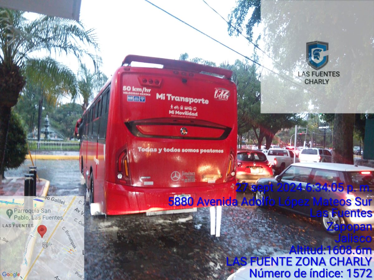 Nuevamente camiones entrando a Col. Las Fuentes  fuera de ruta,  dañando empedrado.
Unidad T-17-033
Placa 727-317-0 <a href="/MonrazDiego/">Diego Ⓜ️</a> <a href="/TransporteJal/">Secretaría de Transporte Jalisco</a> <a href="/JaliscoVial/">Policía Vial Jalisco</a> <a href="/MovilidadZap/">Movilidad Zapopan</a> <a href="/Trafico_ZMG/">TráficoZMGuadalajara</a> <a href="/ZapopanDen/">Denuncia Ciudadana Zapopan</a>