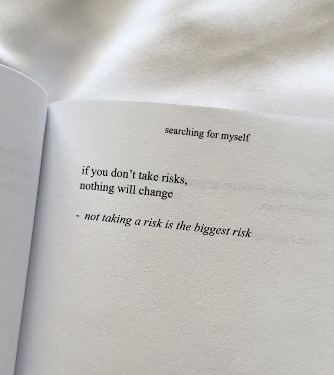 take the risk