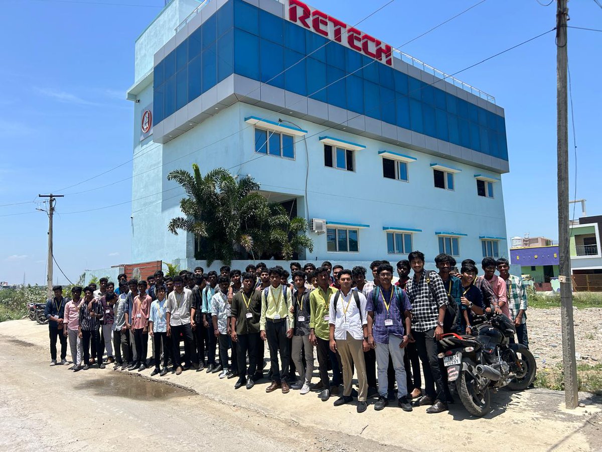 rmdcse's tweet photo. Students of II Year D, E and F Sections (2023-2027 Batch) had visited Retech Lasers Private Limited, Chennai on 12.09.2024.
#rmdec #CSE #EngineeringCollege #rmkgroupofinstitutions #industrialvisit2024 https://t.co/g3GS6oqTZS