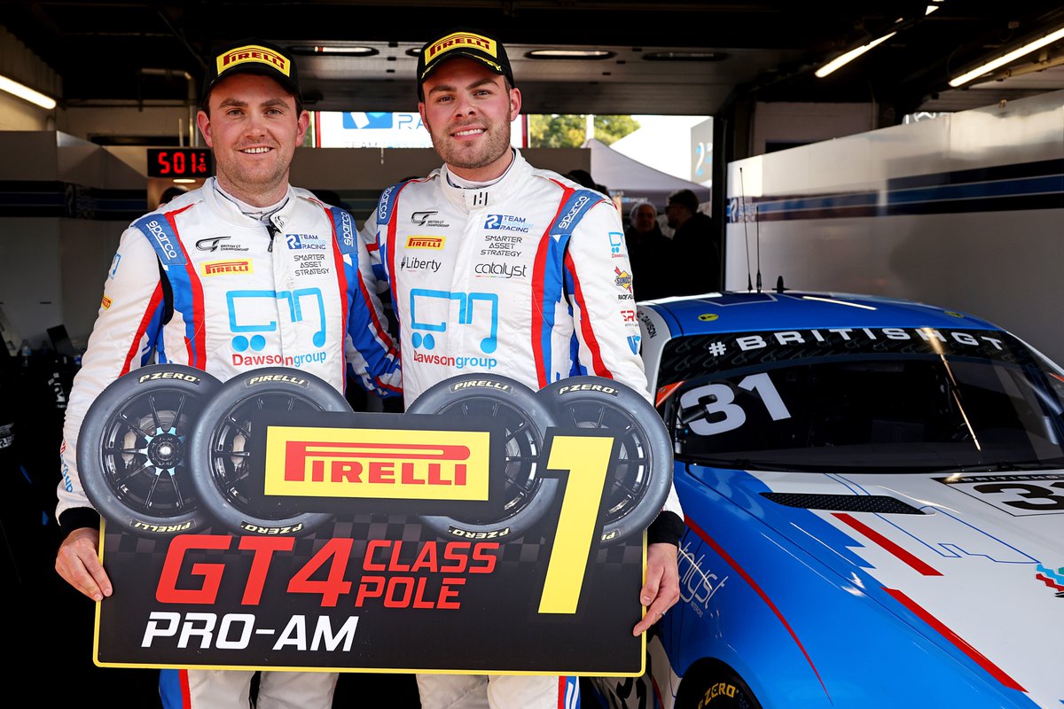 BRDC (@brdcsilverstone) on Twitter photo Well done to the Members who took pole positions alongside their teammates in <a href="/BritishGT/">π¬π§ #BritishGT π</a> this afternoon.
<a href="/al_buncombe/">Alex Buncombe</a> took overall pole, while Sam Neary finished first in Silver-Am. In GT4, Jack Brown scored pole and <a href="/SebMorris31/">Seb Morris</a> finished on top in Pro-Am!
πΈ: SRO / <a href="/JakobEbrey/">JEP</a> Well done to the Members who took pole positions alongside their teammates in <a href="/BritishGT/">π¬π§ #BritishGT π</a> this afternoon.
<a href="/al_buncombe/">Alex Buncombe</a> took overall pole, while Sam Neary finished first in Silver-Am. In GT4, Jack Brown scored pole and <a href="/SebMorris31/">Seb Morris</a> finished on top in Pro-Am!
πΈ: SRO / <a href="/JakobEbrey/">JEP</a>