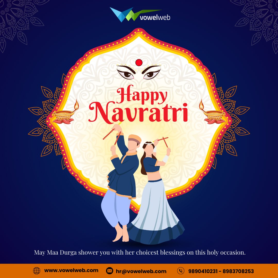 vowelweb's tweet photo. Embracing the divine energy of Navratri—may these nine nights fill your life with joy, strength, and endless blessings! 🌺✨ #Navratri"
.
.
.
.
.
#Navratri #DurgaPuja #GoddessDurga #NineNights #FestiveSpirit #Navratri2024 #Garba #Dandiya #DivineEnergy #Celebration #Vowelwebllp https://t.co/v2lZ1Rj9Sd