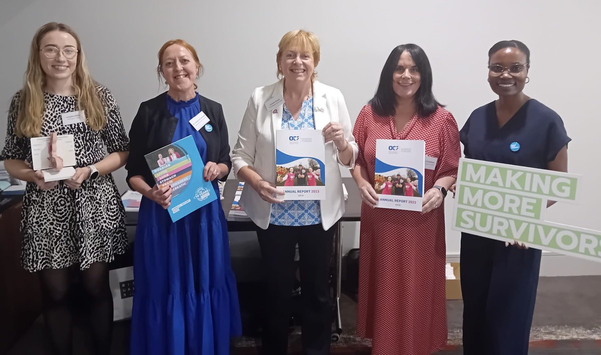 Members of our Research team <a href="/FJDrummond_/">Frances Drummond</a> <a href="/OliviaKitau/">Olivia John Kitau</a> joining <a href="/CarmelDoyle1/">Carmel Doyle</a> and <a href="/OesophagealCF/">Oesophageal Cancer Fund</a> at their patient support meeting in Cork this morning. Great to see <a href="/Lorrainesmith_1/">Lorraine Smith</a> and <a href="/JacinthaOS/">Jacintha O’Sullivan</a> talk all about the <a href="/AllCaN_BCR/">All Ireland Cancer Network (AllCaN) Oesophageal</a> #oesophagealcancer programme. #Collaboration 🔬🧫🧬