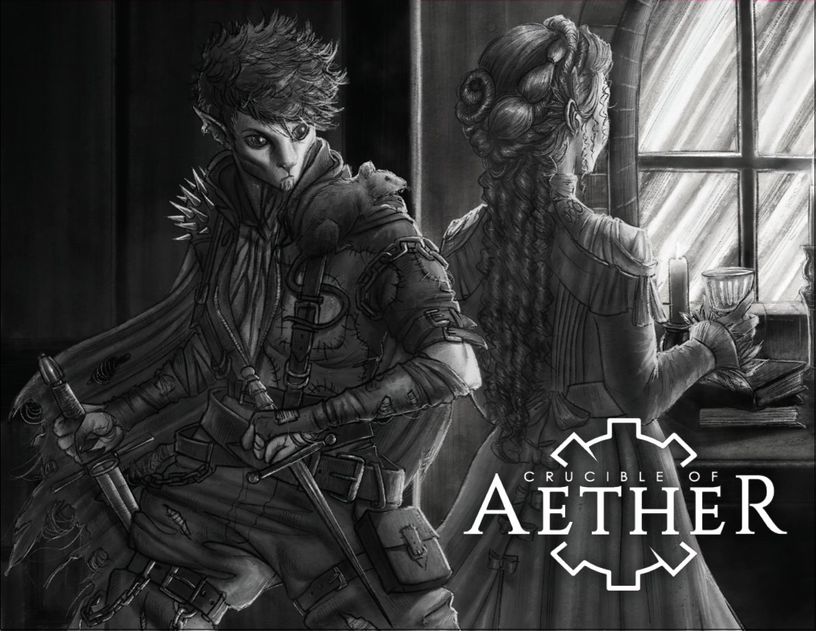 Crucible of Aether ➡️ Kickstarter is LIVE! (@aether_crucible) on Twitter photo <a href="/dArtagnanDnD/">d'Artagnan | Left for Bluer Skies</a> Thanks for the space!
We made Crucible of Aether, a #ttrpg where you forge your character through the skills you use!
We have a quickstart guide, introduction adventure and more up on our Discord!
~Link is in the bio~ <a href="/dArtagnanDnD/">d'Artagnan | Left for Bluer Skies</a> Thanks for the space!
We made Crucible of Aether, a #ttrpg where you forge your character through the skills you use!
We have a quickstart guide, introduction adventure and more up on our Discord!
~Link is in the bio~