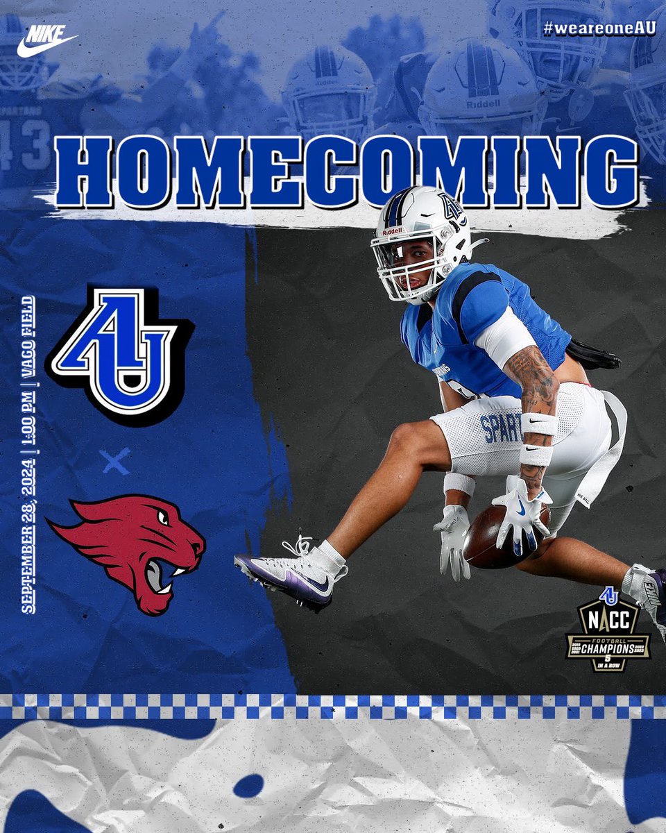 It’s GameDay, and it’s Homecoming at Aurora! We can’t wait to see all the Spartans back on campus today! 

📍Location: Vago Field 

⏱ Time: 1:00 pm (CST)

📺 Watch Live: athletics.aurora.edu/sports/2015/9/…

📈 Live Stats: athletics.aurora.edu/sidearmstats/f…