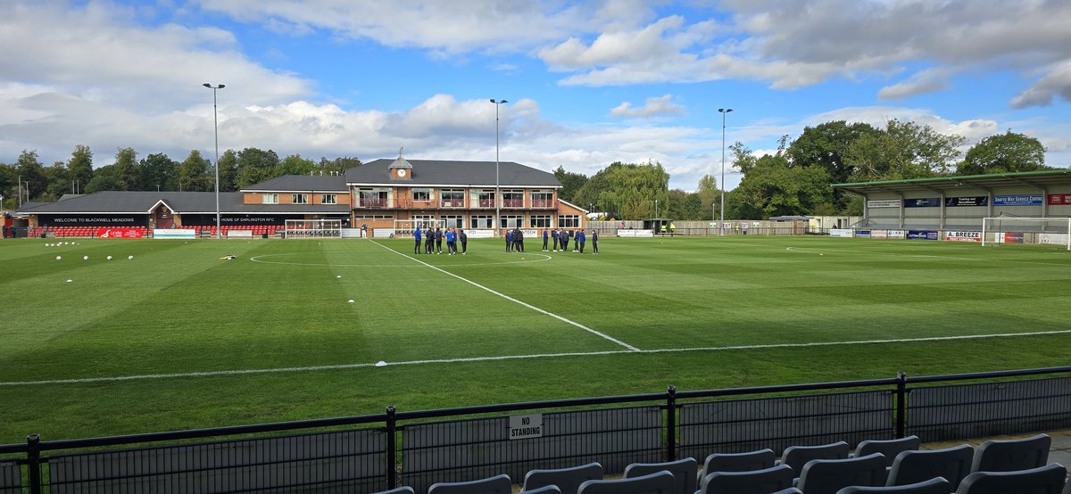 GainsTrinityFC's tweet photo. WE'RE HERE |

The lads are here at Blackwell Meadows ahead of our @EmiratesFACup tie against @Official_Darlo 

Can the #HolyBlues pull off a cup shock? 🔵 ⚪️ https://t.co/srPSqwXJlN