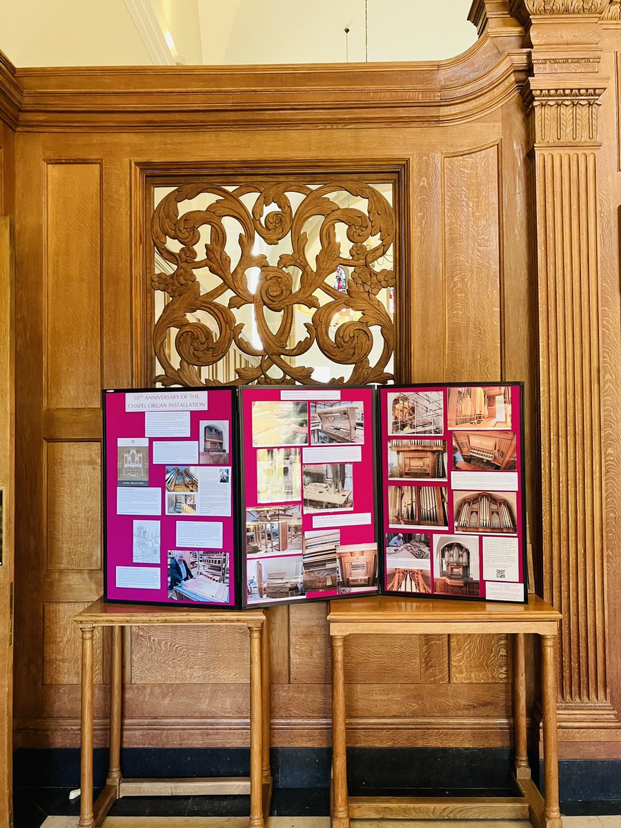 ChoirDowning's tweet photo. We're looking forward to welcoming @downingcollege Alumni to the Chapel today for Evensong at 18:15! And why not drop into the Chapel between 13:30 and 15:30 to see the exhibition for the tenth anniversary of the organ, with Chapel tour and Organ demonstration! https://t.co/vdPYYOrHyz