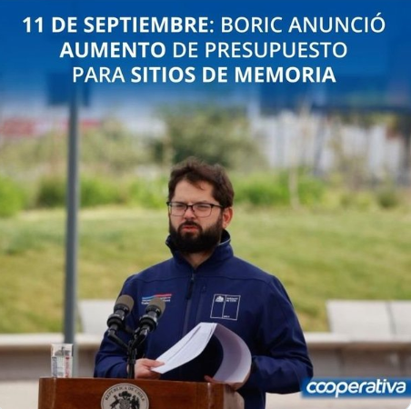 Iherreraa's tweet photo. #13Finde  Este gobierno no tiene plata para la salud y deja morir a pacientes con cáncer, pero si tiene plata para sitios de memoria y para dársela a la ONU.  La ideología de Boric por sobre la salud de los chilenos https://t.co/9MOatJ5bBr