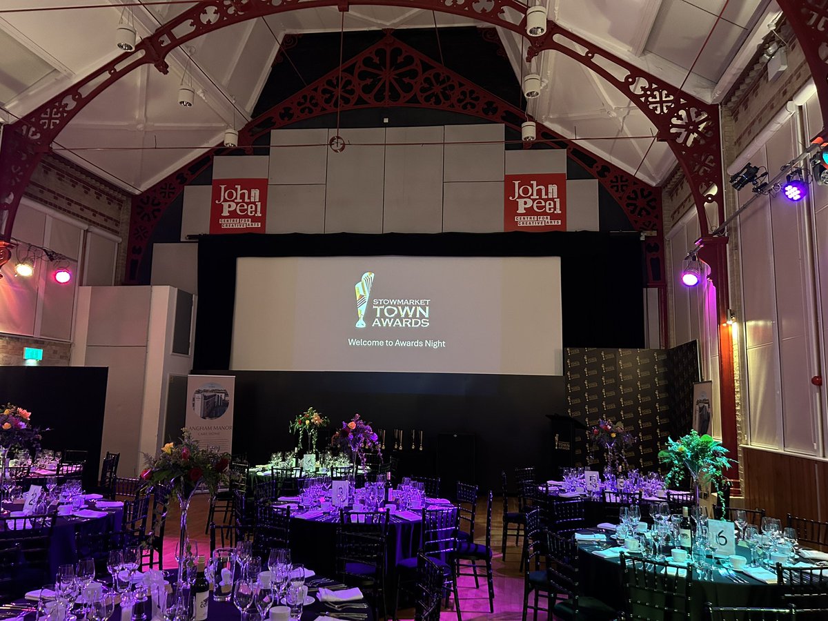 An absolute pleasure hosting the Stowmarket Town Awards held at <a href="/JohnPeelCentre/">John Peel Centre</a> last night. Organised in superb fashion by <a href="/StowmarketTC/">Stowmarket Town Council</a> the evening was a joy from start to finish. 📸 of me by Tom Newman at <a href="/summerislefilms/">Summer Isle Films</a>.