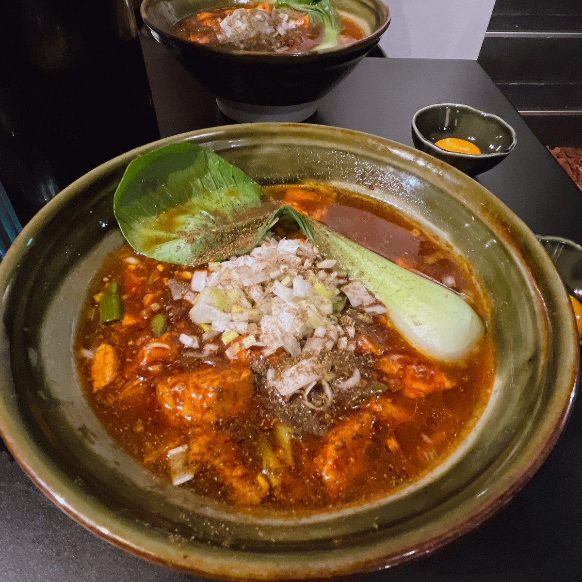 MMypace's tweet photo. 久しぶりの麻婆豆腐ラーメン🍜
すするか、すすらんか。心斎橋店にて。
心斎橋も久しぶりに来た〜

#すするか、すすらんか。 #心斎橋 https://t.co/1YUxpuujNv