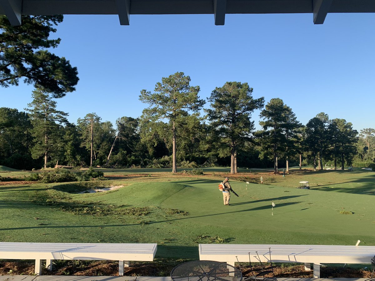 Cleanup has begun! #PalmettoGC