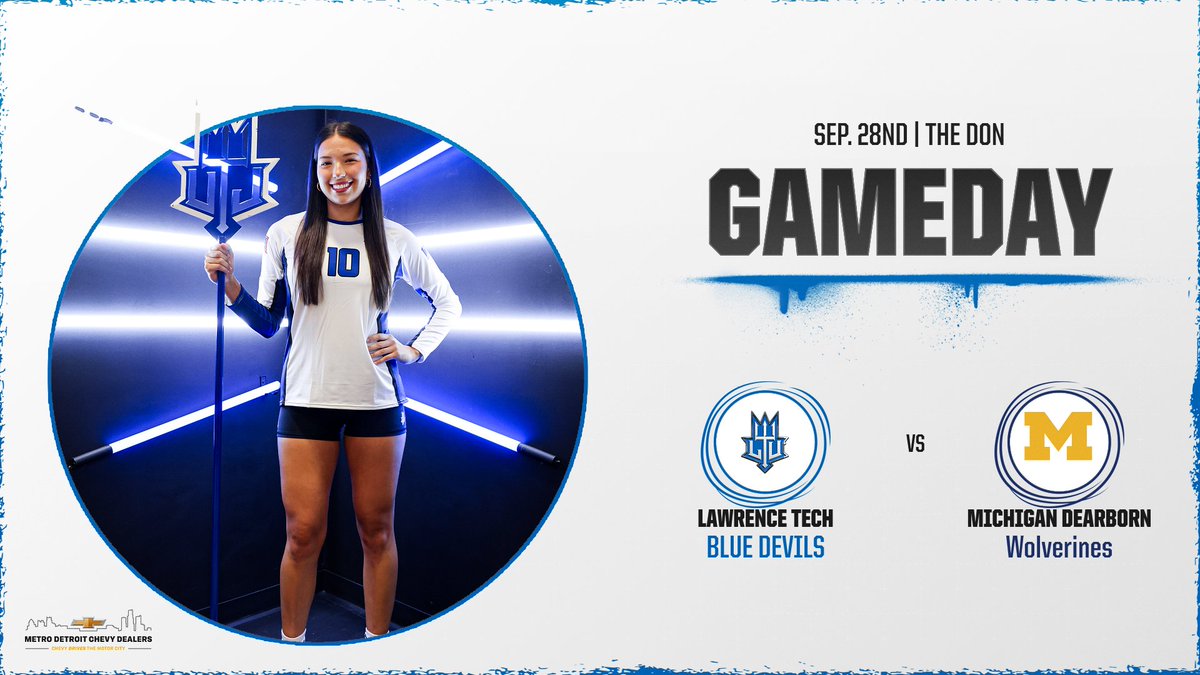 It's GAMEDAY for Women's Volleyball as they take on Michigan-Dearborn at 7 pm tonight inside THE DON!!!