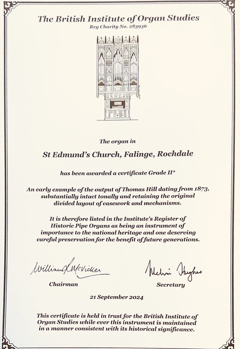 StEdmundsRoch's tweet image. The friends are delighted to finally be able to reveal that our #Wonderful #HistoricOrgan has been awarded Grade2* listing from @tweetingBIOS this will hopefully ensure that we can help safeguard this beautiful #Organ for generations to come Now to start a funding bid