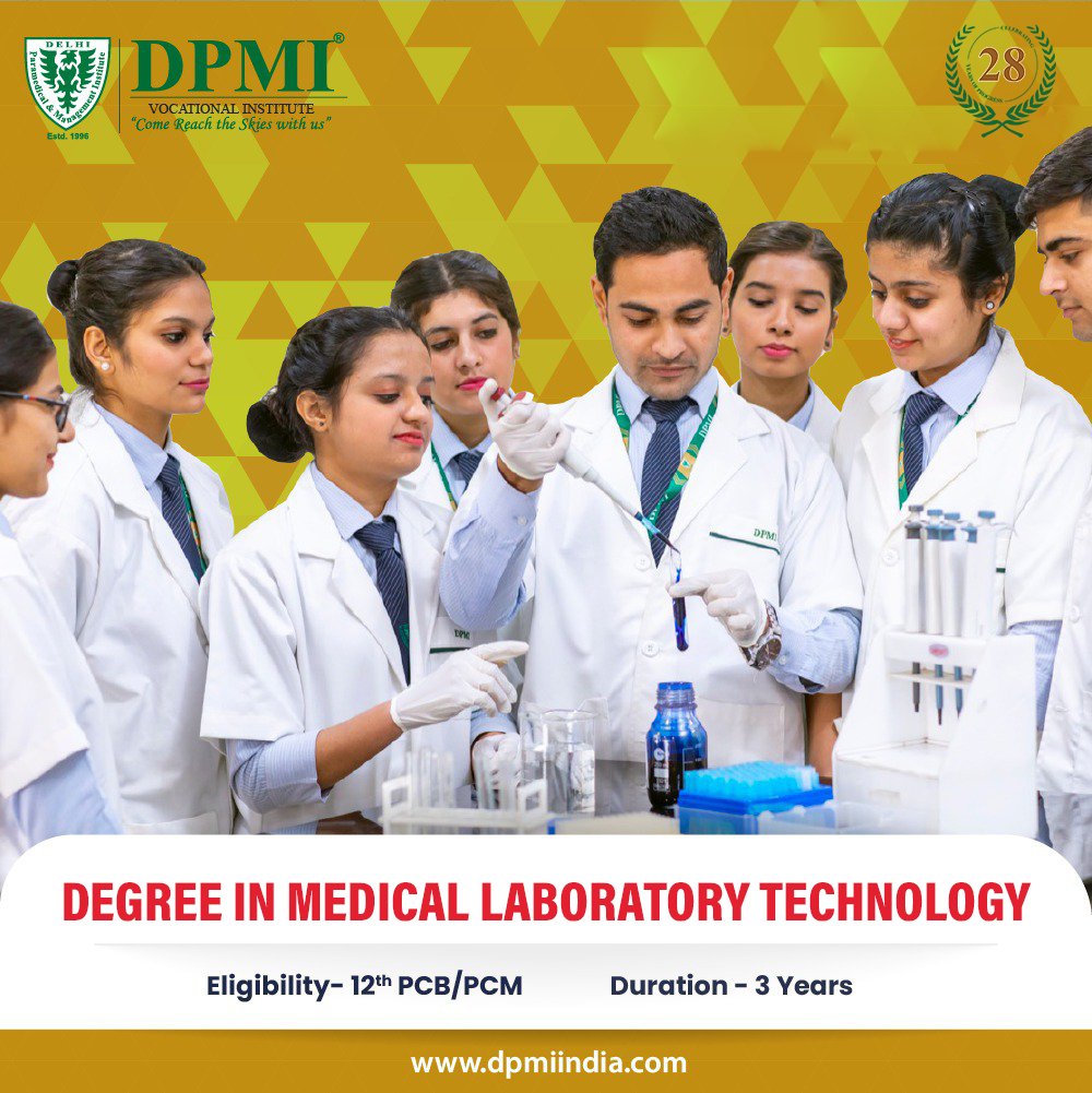 dpmi_india's tweet image. DPMI offer Bachelor Degree and Diploma in Medical Laboratory Technology (MLT).
Visit : dpmiindia.com/medical-labora…

#MLTCourse #DMLT  #BVocinMedicalLabTechnician #DiplomainMedicalLabTechnician #BachelorinMedicalLabTechnician #DegreeinMedicalLabTechnician #LabTechnicianCourse