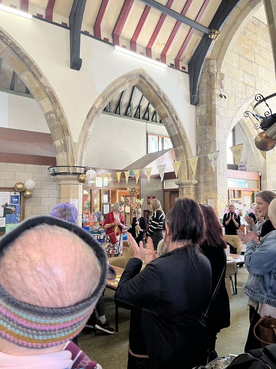 Next stop St Sampsons Centre for tea, coffee and cake to celebrate their 50th anniversary!