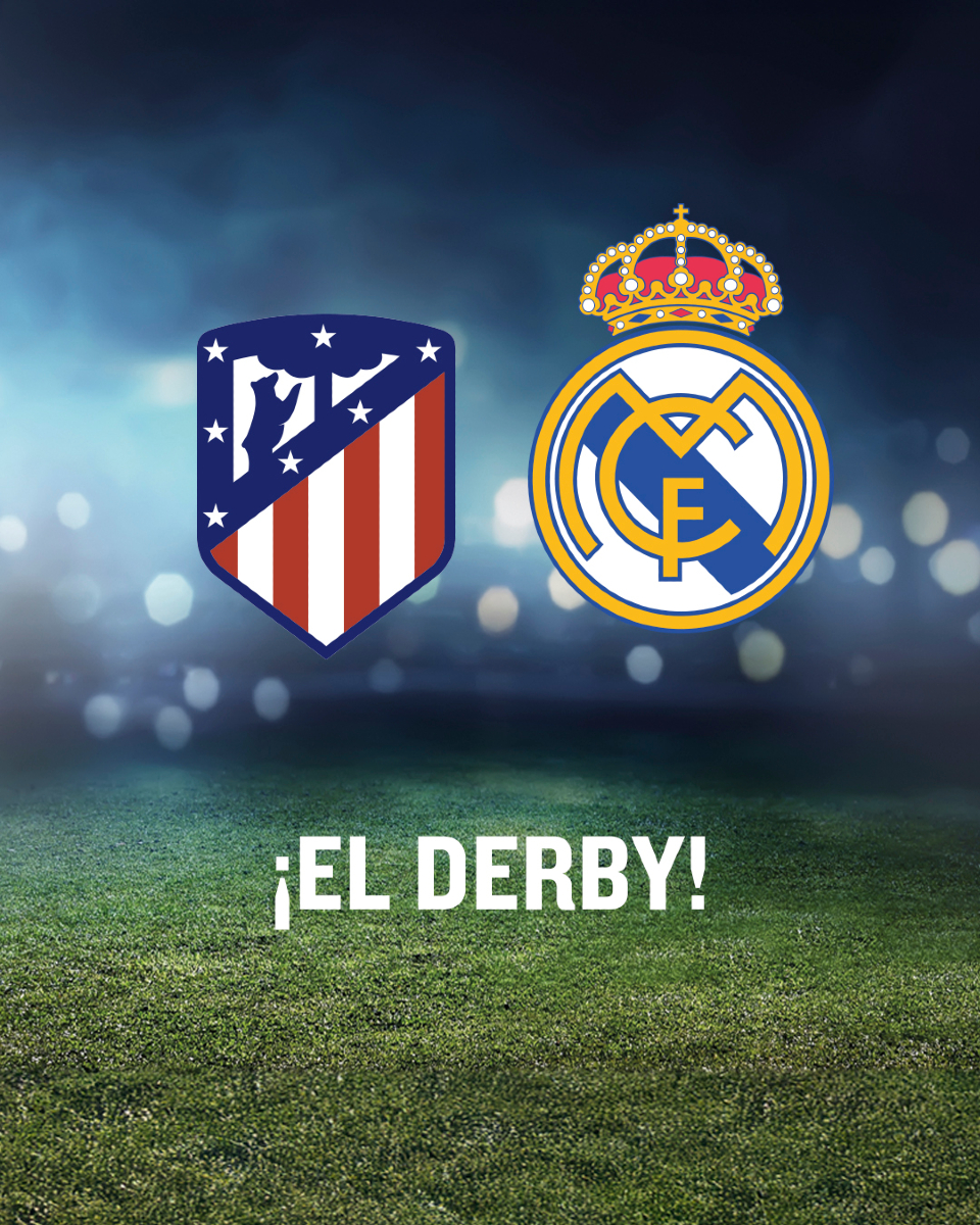 ¡Llega el primer Derby! ⚽ #Atleticomadrid vs #realmadrid 🍻 y una pinta en la mano. Nada más que añadir

#DerbyDay #FútbolEnElPub #VamosConTodo
