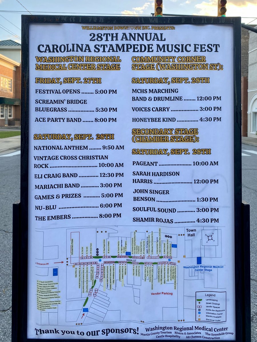 hermanodavid's tweet photo. Early morning view of the Carolina Stampede in Williamston, NC, before the crowds. https://t.co/eGtItjPqfj