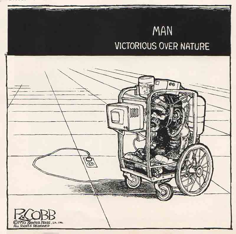 logging on. Ron Cobb (1970)