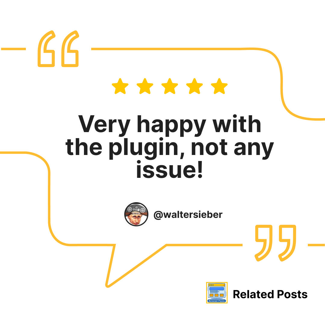 wpbrigade's tweet image. ⭐️⭐️⭐️⭐️⭐️ &quot;Excellent and perfect!&quot; The Related Posts and Thumbnails plugin is super easy to use and delivers exactly what you need. Highly recommended!

Full review 👉 bit.ly/4gLikIH

#WordPress #RelatedPosts #Thumbnails #PluginReview #UserExperience