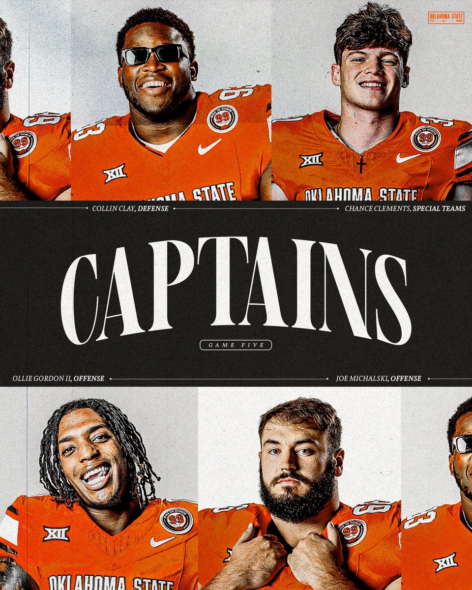 Game 5️⃣ team captains 🤠

#GoPokes | #DAT
