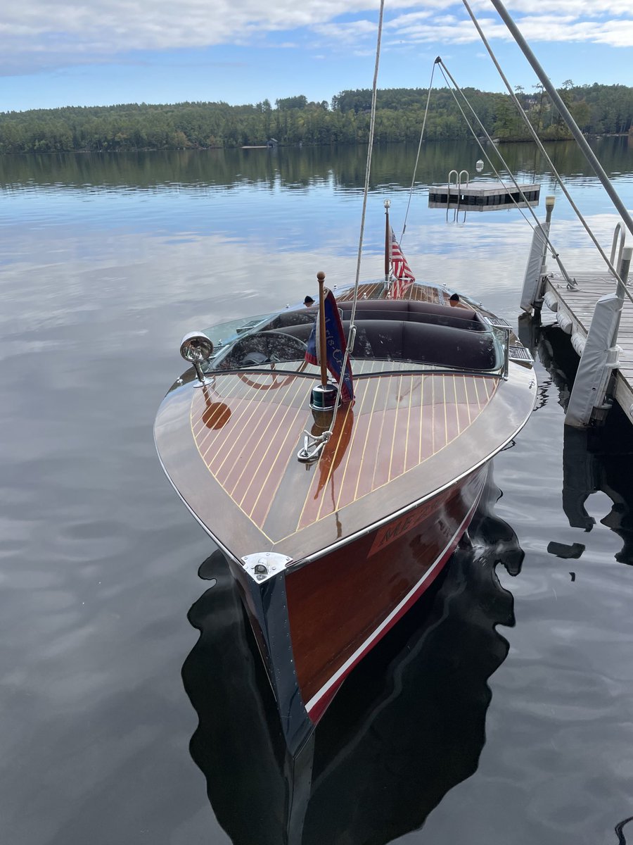 DRMerteb_Maine's tweet image. It’s a process but worth it on a morning like today.  Low winds, temp in 50s feels warmer.  Time for a ride.  

#ChrisCraft