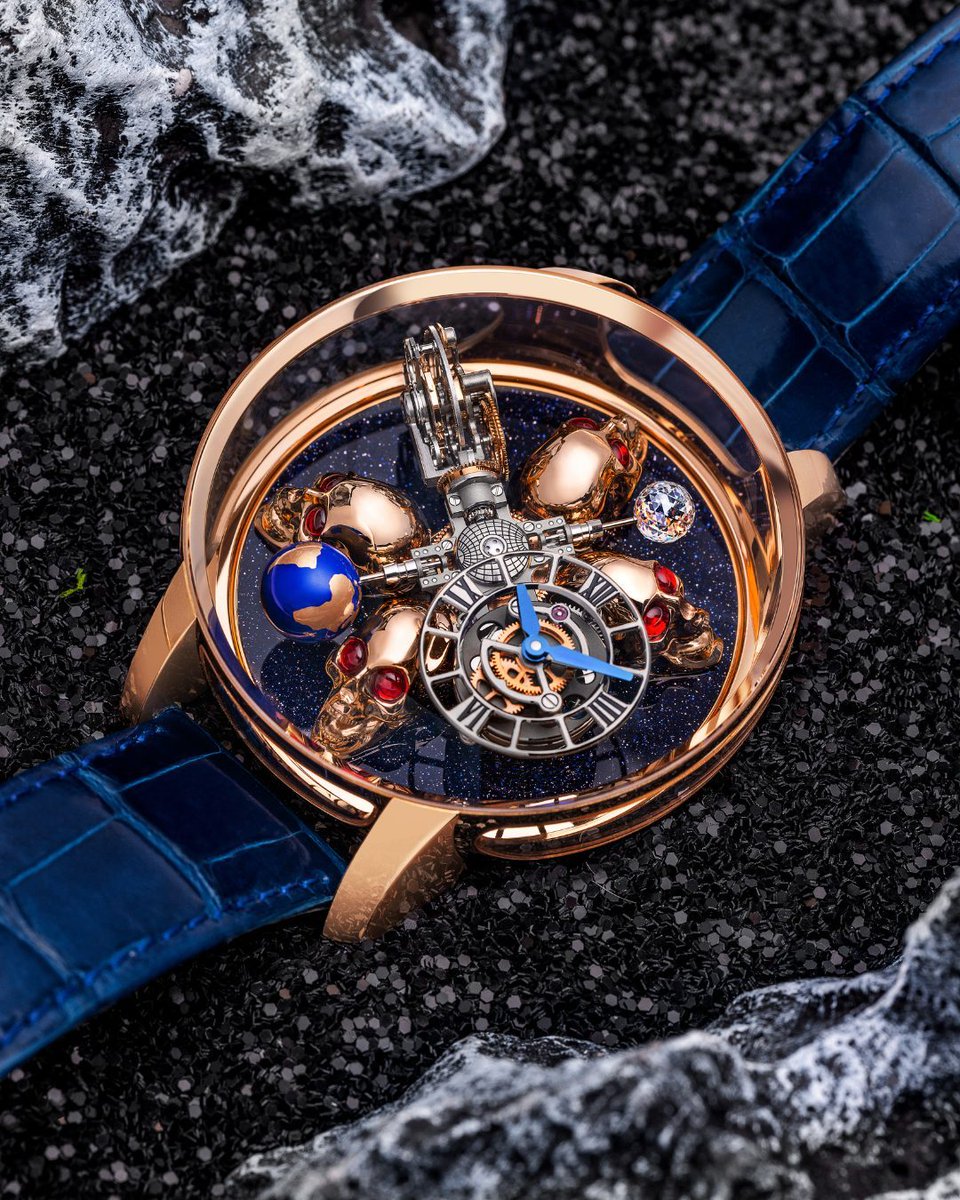 _Jacobandco's tweet image. The Astronomia Art Skulls elevates the essence of horology with hand-painted skull sculptures. Each piece is a miniature world, alive with detail and unrivaled craftsmanship. An art form that transcends time. 

#Jacobandco #Inspiredbytheimpossible